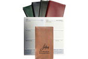 Customized Midnite Blue Softhide Weekly Pocket Planner