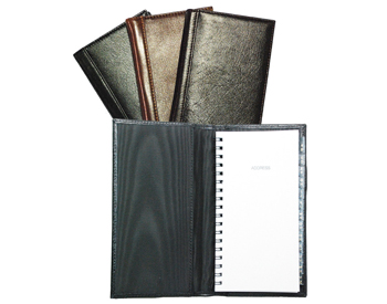 Glazed Italian Style Leather Address Book