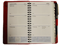 Additional View - Weekly Planner Format, includes monthly